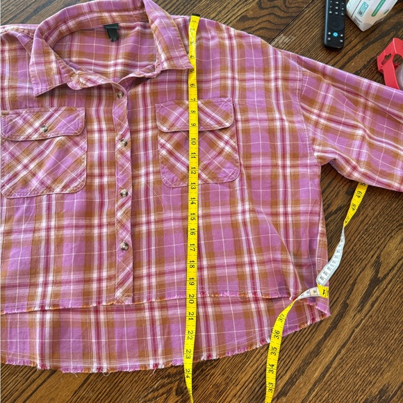 Wild Fable Cropped Long Sleeve Button Down - Picture 4 of 6
